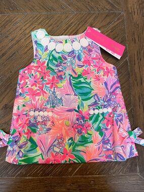 Lilly Pulitzer Girls Disney Dreamin Minnie Mouse & Daisy Duck Shift Dress 6-12M